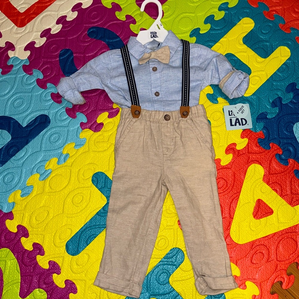 NWT little lad linen set